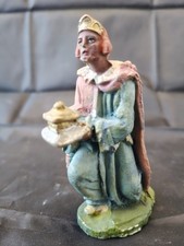 Statuina presepe Confalonieri Chialu' anni 40' in cartapesta pasta Remagi 