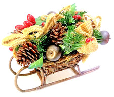 SLITTA DI NATALE IN VIMINI