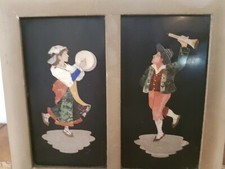 Antico Cornice Pietra Dura Florentine Mosaico micromosaico pietre Sorrento raro