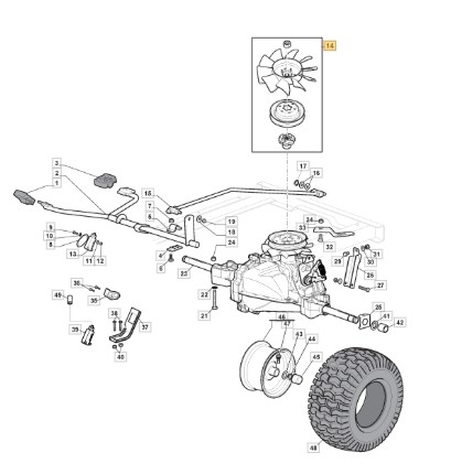 Kit ventola puleggia