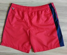 Pantaloncini corti con coulisse foderati Lacoste Sport rosso blu navy - taglia 3XL