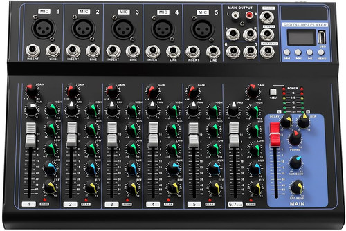 Mixer audio canali - a, 7