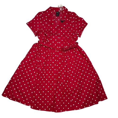 Abito donna rosso pois - donna,