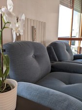 Poltrona relax design vintage anni 60 colore blue navy 