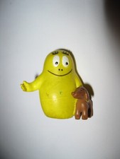personaggio   plastica  pvc    BARBAPAPA  giallo con cane