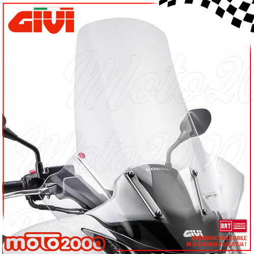 Parabrezza con paramani givi - con,