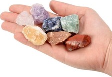 Set chakra pietre grezze 3cm - pietre,