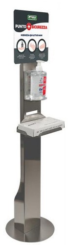 Colonnina acciaio inox con - acciaio,