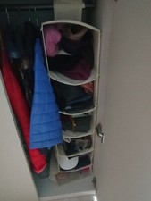 Organizer Per Armadio 6Strati Scaffale Pensile Porta Oggetti Scaffali 30x30x100