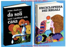 Cartoline Pubblicità MONDADORI-COME RISOLVERE PROBLEMI CASA-Enciclopedia Regali