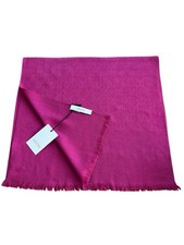 Stola Gucci Monogramma Fucsia GG Lana Misto Seta 180x45 cm