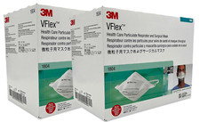3M VFlex 1804 Respiratore Particolato NIOSH N95 Maschere Chirurgiche [2 SCATOLE DA 50]