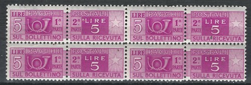Italia 1946 pacchi - italia, 1946/51