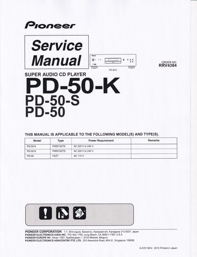 Manuale servizio pioneer - di,