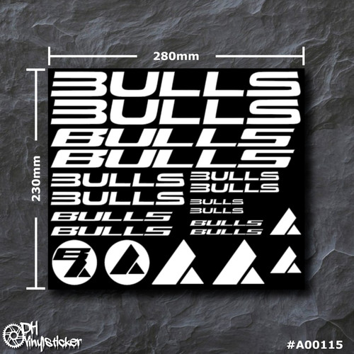 Bulls sticker bianco set - sticker,