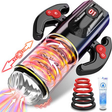 Masturbtore per Uomini Sex Toys Uomo - Masturvatore per Uomo Automatico LED Con 