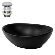 Lavabo da appoggio nero in