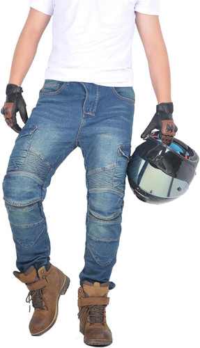 Pantaloni moto uomo - pantaloni, con