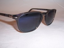 NUOVI occhiali da sole Persol PO 3019S 1196S3 GRIGIO/BLU POLARIZZATI 52mm AUTENTICI 3019