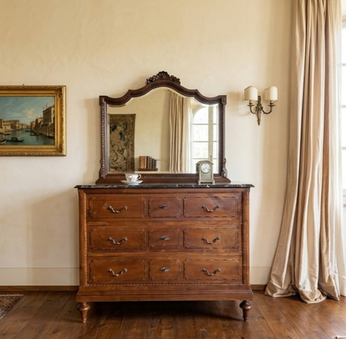 Cassettone noce completo di - in,