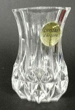Vaso Cristal d'Arques Modello Violetta H 8 cm - Vintage Made in France