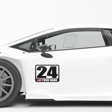 2 pcs Custom Racing Track Day