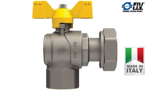 Valvola sfera gas femmina - a,
