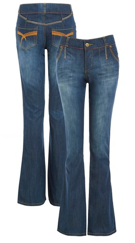 Nuovo donna jeans zampa - nuovo,