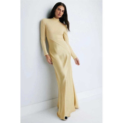 Maxi abito combo - maxi, collo