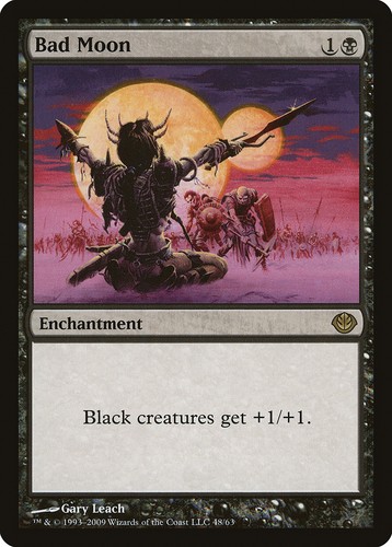 Mtg bad moon played luna - mtg,