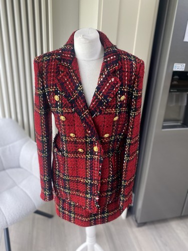 Zara tartan rosso - tartan, nero
