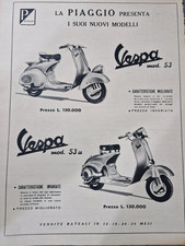 1953 PUBBLICITÀ VESPA FARO