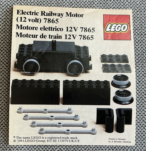 Lego 7865 vintage 1981 - lego,