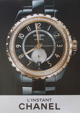 Pubblicità Advertising Clipping 2015 OROLOGIO CHANEL J12 AUTOMATIC L'Instant