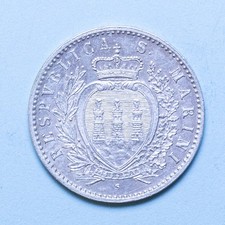 SAN MARINO 50 CENTESIMI 1898