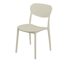 Sedia in polipropilene tortora