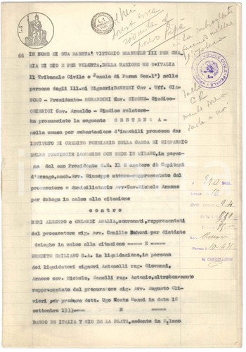 1935 milano sentenza vendita - 1935,