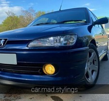 Sopracciglia in plastica nera per adattarsi a PEUGEOT 306 Palpebre/Kit/Luce/Sopracciglia/GTI6 1996-2003