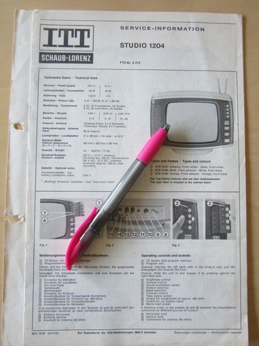 Itt schaub lorenz - tv, studio