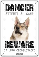 Cartello attenti al cane Cane