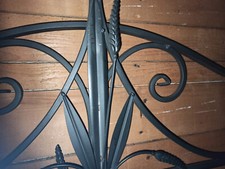 letto matrimoniale ferro battuto colore nero