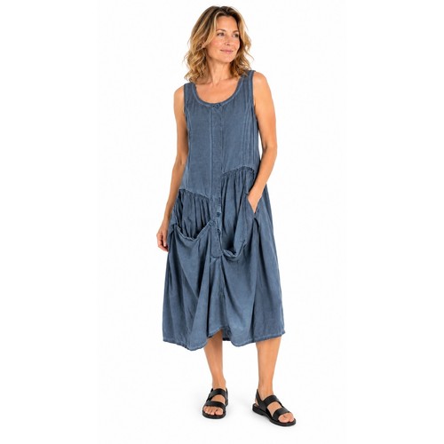 Abito midi rundholz black - abito,