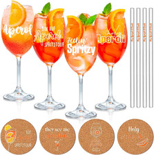 Set Di 4 Bicchieri Aperol