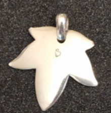 Ciondolo foglia  Dodo in argento