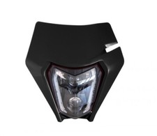 RTECH MASCHERINA PORTAFARO FARO LED OMOLOGATO KTM EXC 125/150 2020-2023 NERO