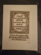 ARTHUR HENNE. Gelegenheitsgraphik. Rad 125 x 85. SIGN