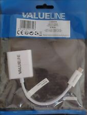 ADATTATORE HDMI VALUELINE  USB-C Maschio - HDMI Femmina Bianco