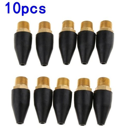 10pcs lotto gomma ottone punta - 10pcs,