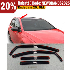 Kit 4 pezzi deflettori pioggia antivento 5 porte per VW GOLF 5 mk5 2004-2009