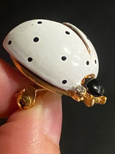 Spilla coccinella paffuta